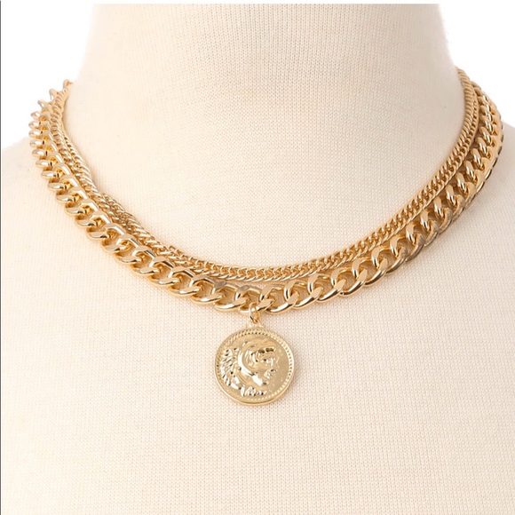 Gold Coin Necklace - Picture 4 of 6
